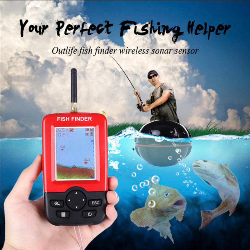 Display Portable fish finder e - Fishing Boat Depth Finder incelemesi ve fiyatı