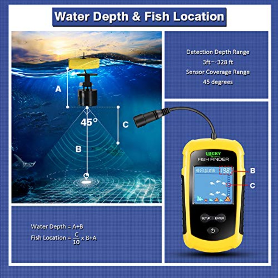 Kayak Portable Fish Depth Find - Fishing Boat Depth Finder incelemesi ve fiyatı