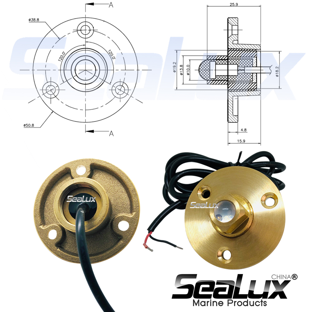 Sealux Brass drain plug LED li - Fishing Boat Navigation Light incelemesi ve fiyatı