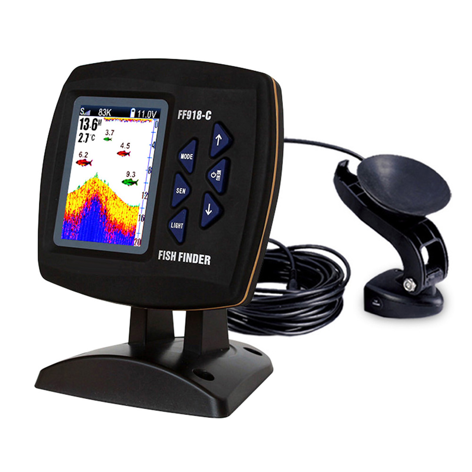 Color Screen Wired Fish Finder - Fishing Boat Depth Finder incelemesi ve fiyatı