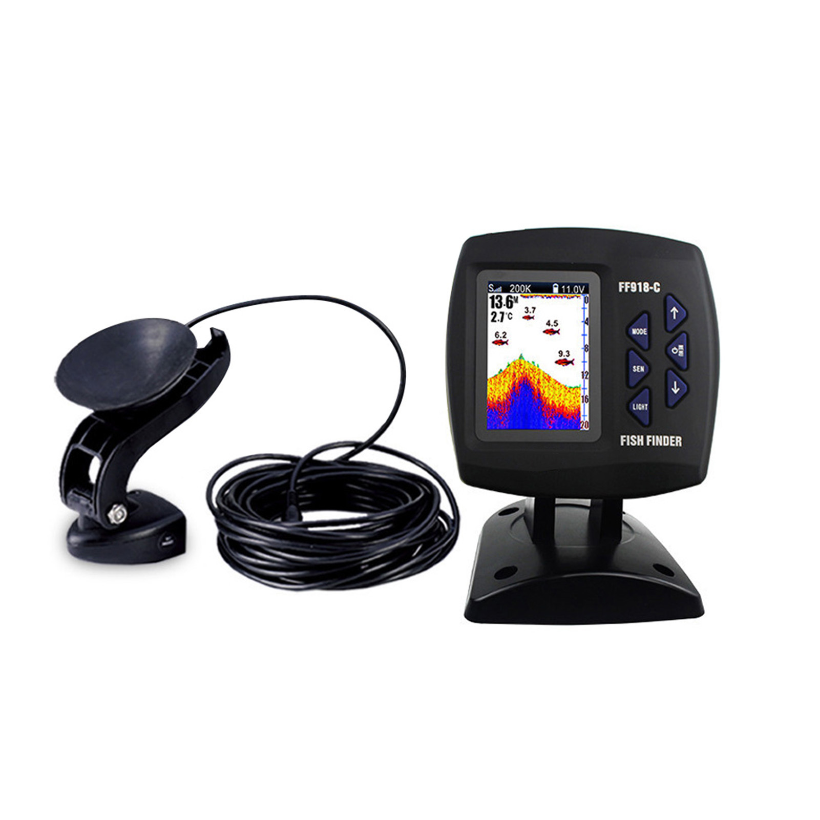 Color Screen Wired Fish Finder - Fishing Boat Depth Finder incelemesi ve fiyatı