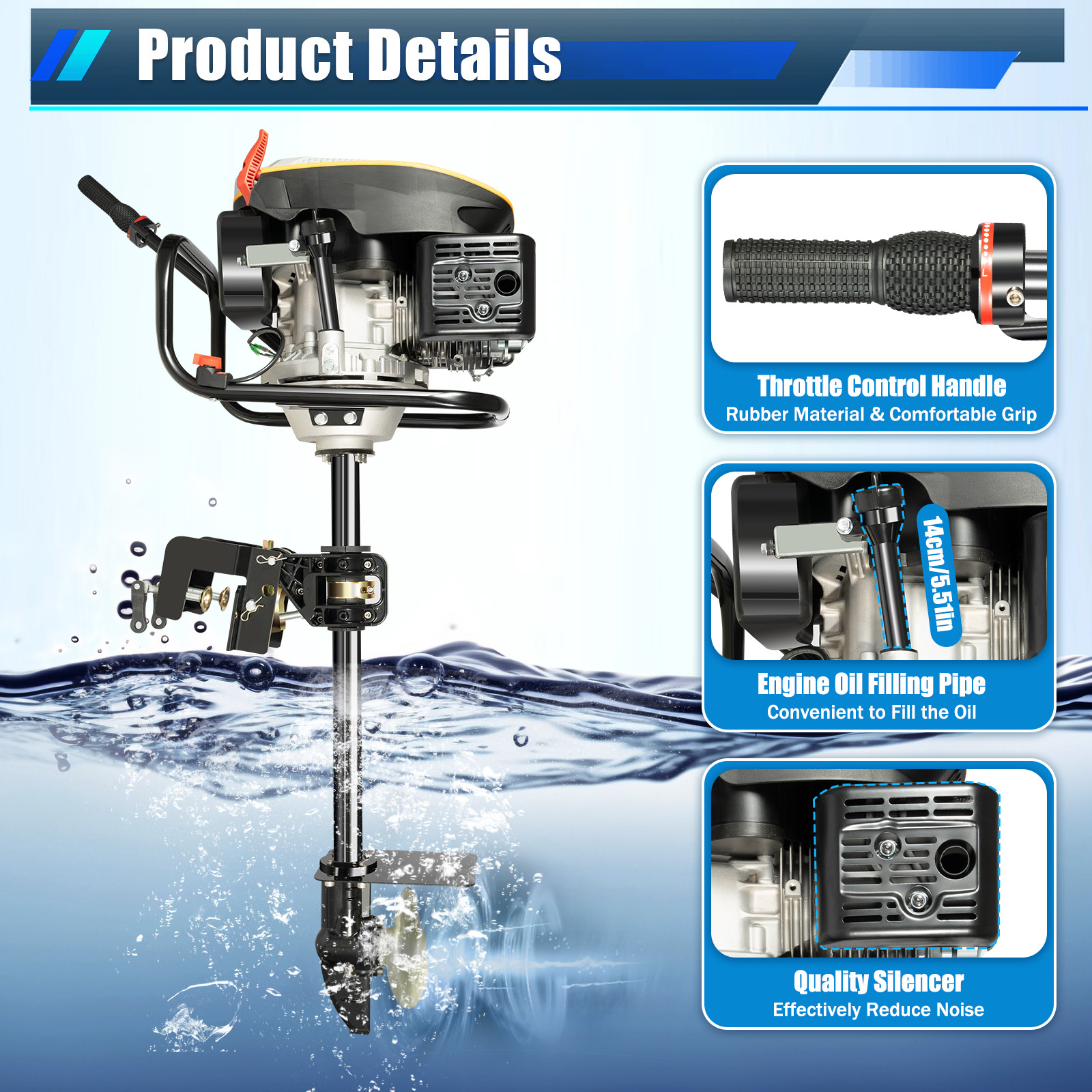 Outboard Motor Boat Engine, 4  - Fishing Boat Outboard Motor incelemesi ve fiyatı