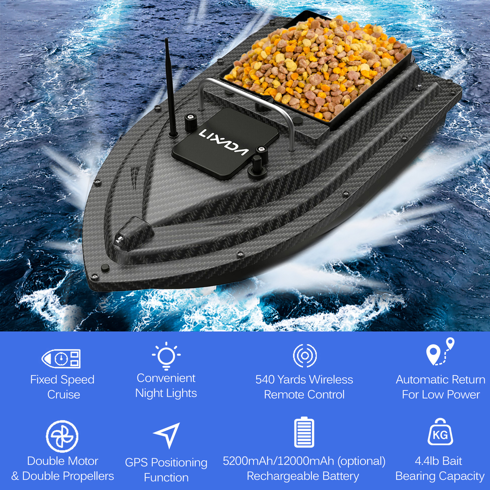 Fishing Bait Boat GPS Fishing  - Fishing Boat Gps incelemesi ve fiyatı