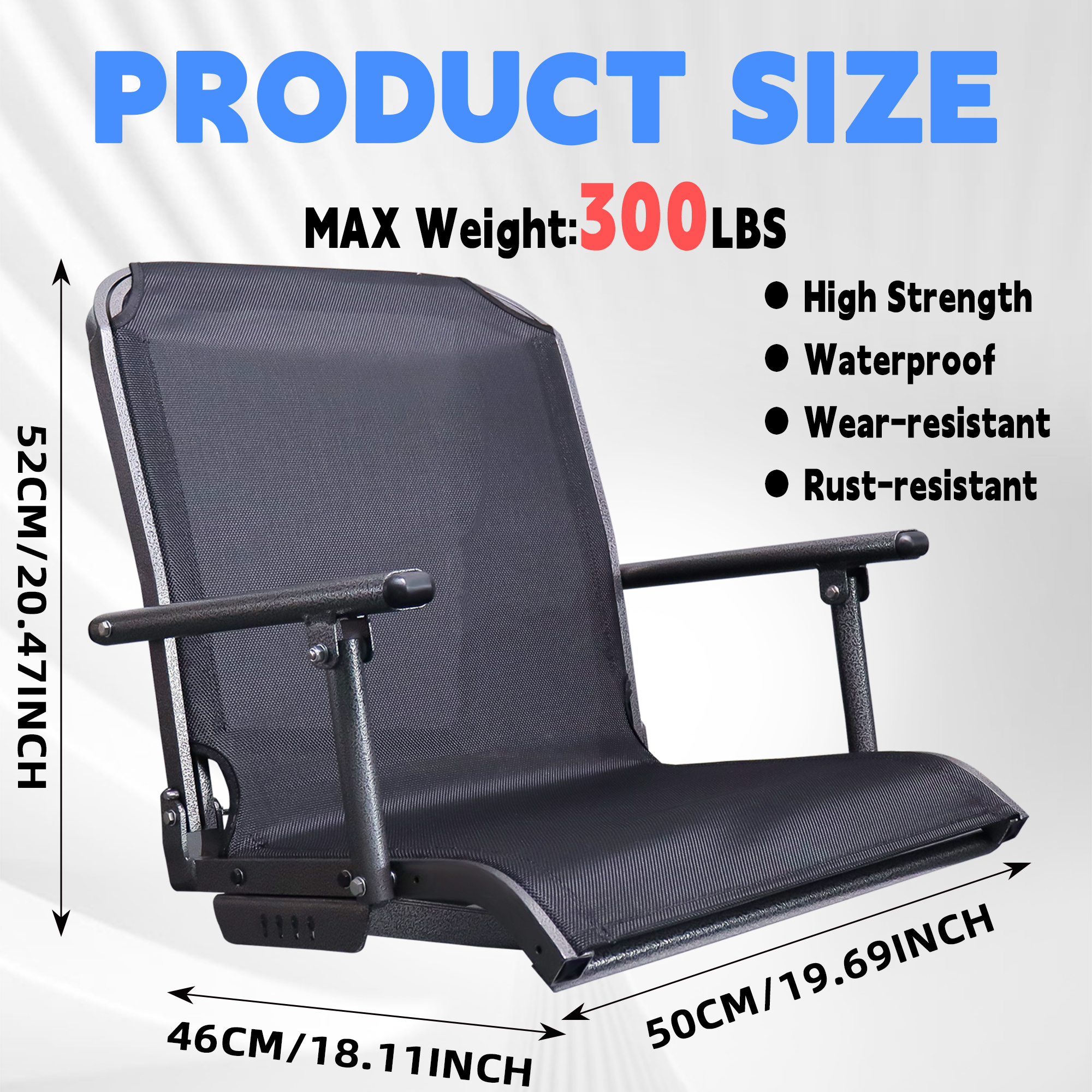 Marine Boat Seat Black and Lig - Fishing Boat Seat incelemesi ve fiyatı