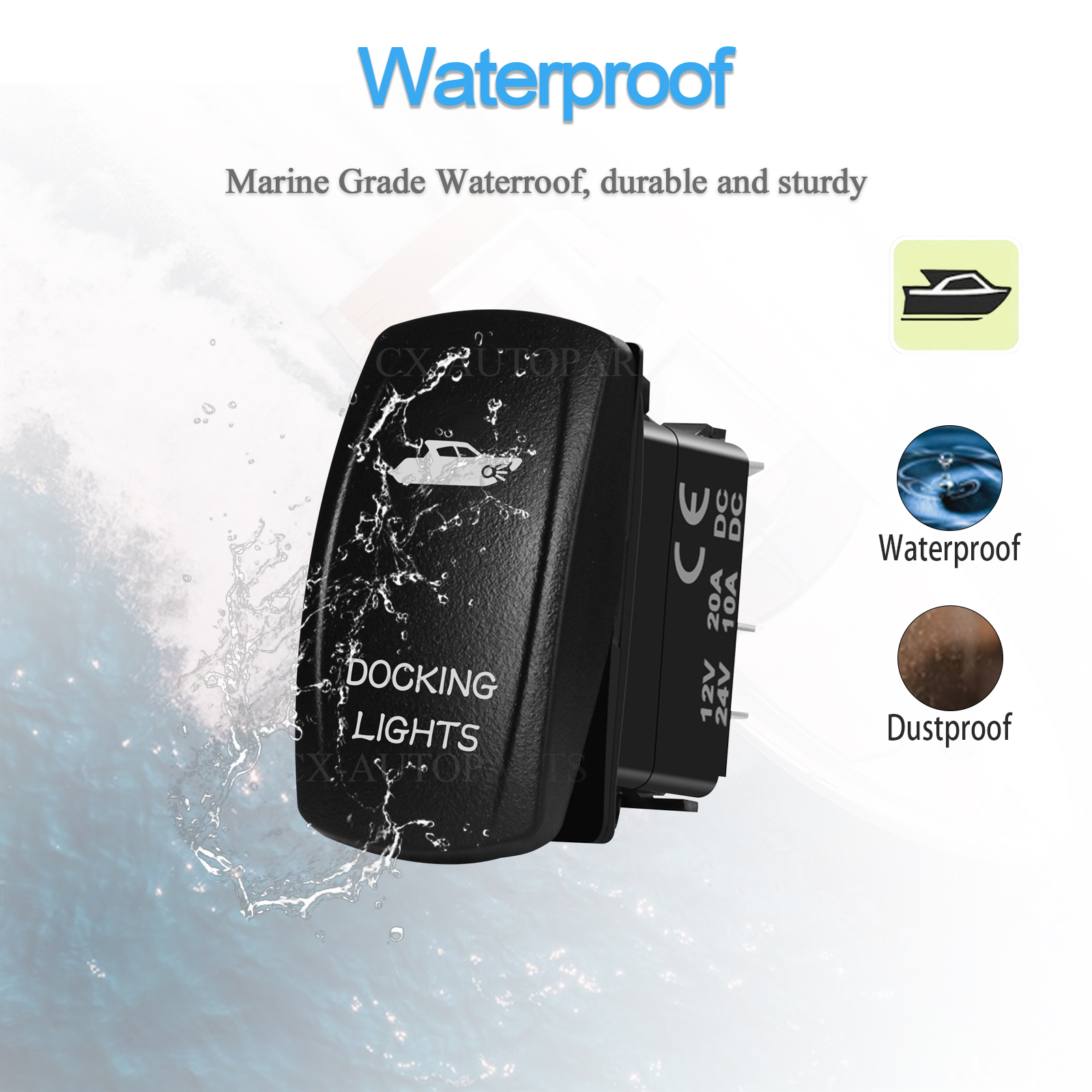 Marine Grade IP66 Rocker Switc - Fishing Boat Anchor incelemesi ve fiyatı