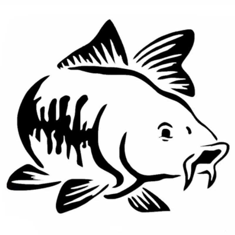 Car Sticker Cartoon Carp Fishi - Fishing Boat Oar incelemesi ve fiyatı