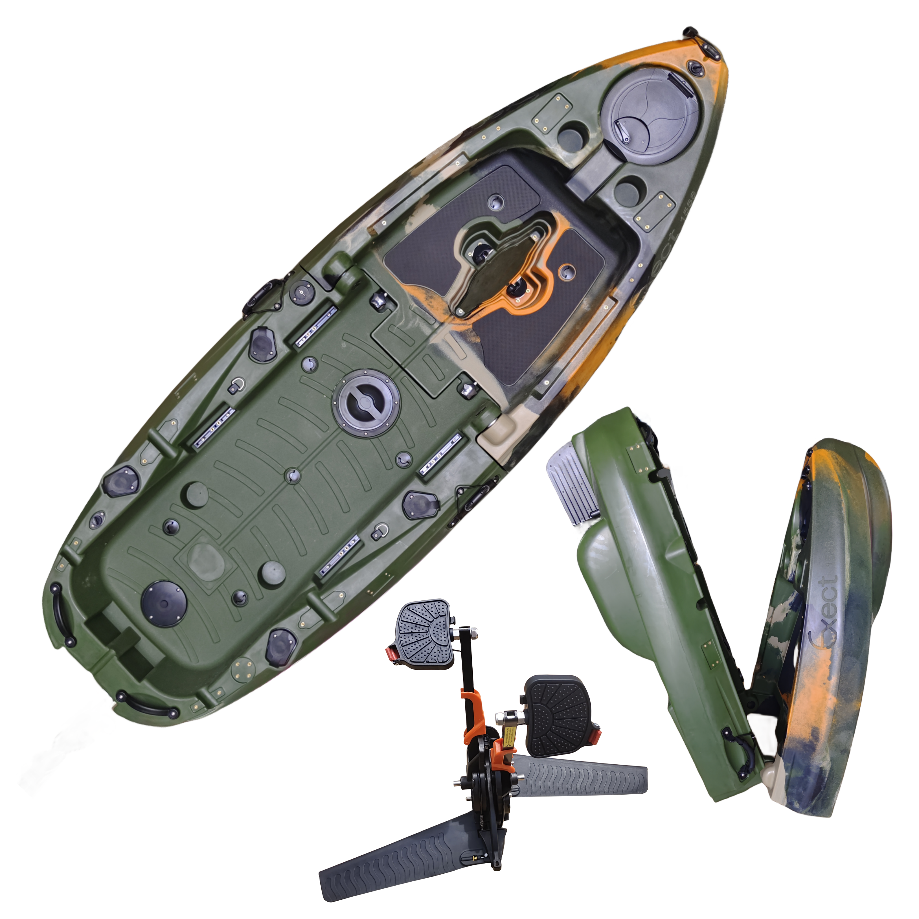 Plastic Kayak Pedal Kayak Fish - Fishing Boat Aluminum incelemesi ve fiyatı