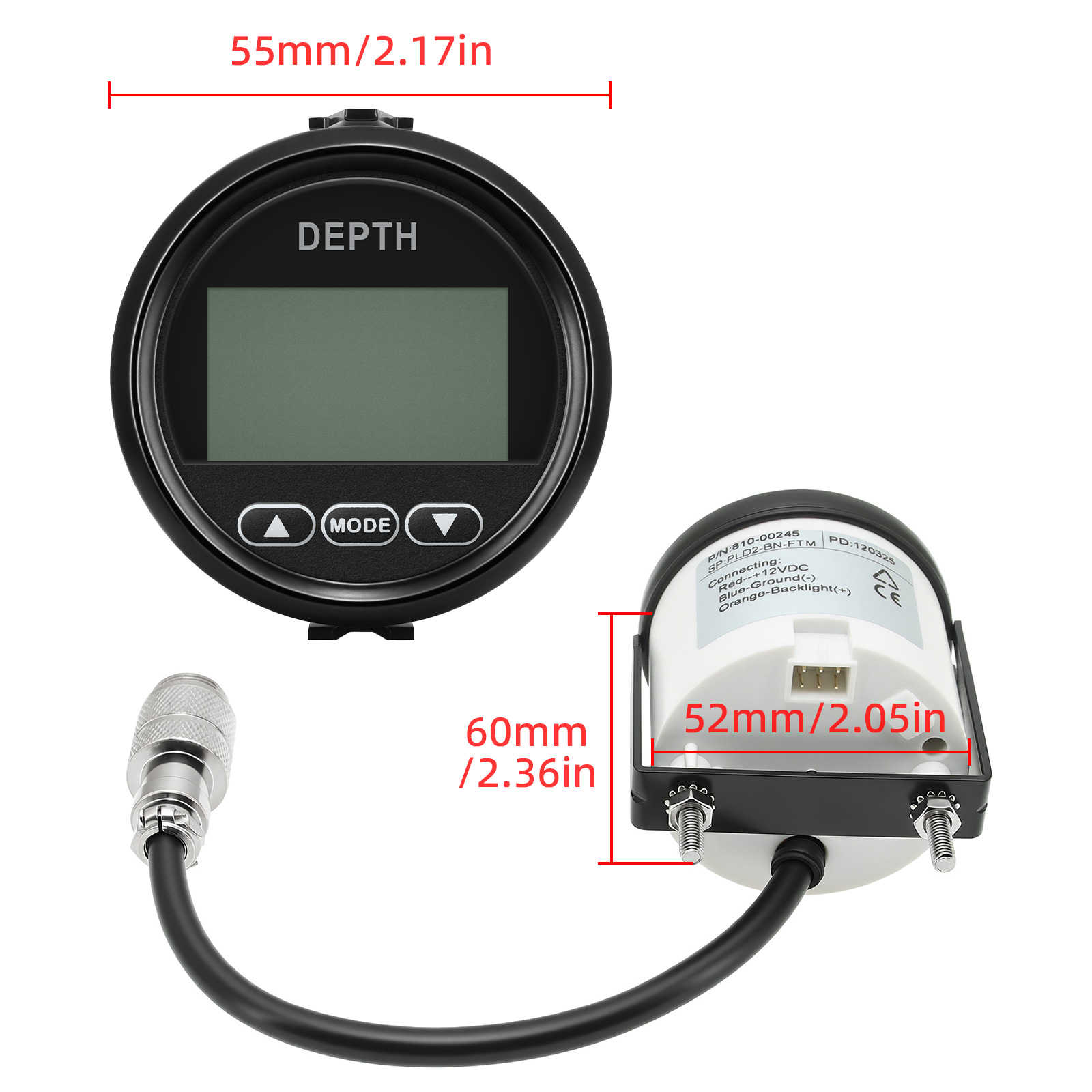 New Depth Detector 52mm/2in Ma - Fishing Boat Gps incelemesi ve fiyatı