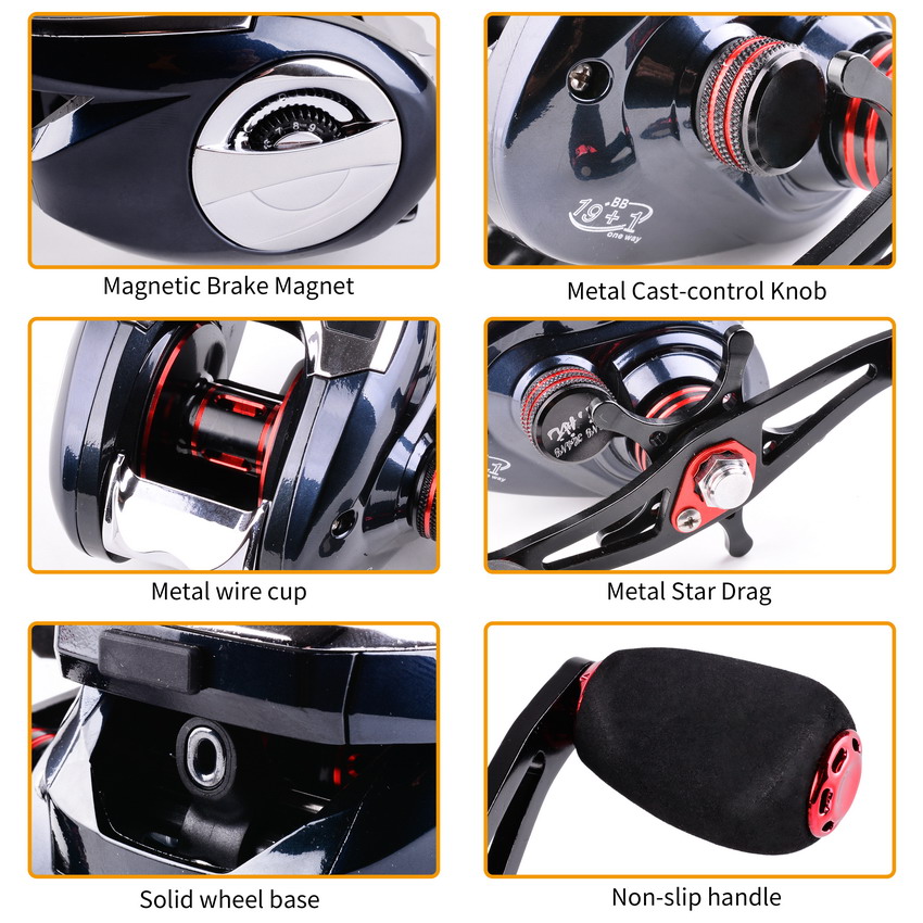 8.0:1 19+1BB Fishing Reel Left - Fishing Boat Steering Wheel incelemesi ve fiyatı