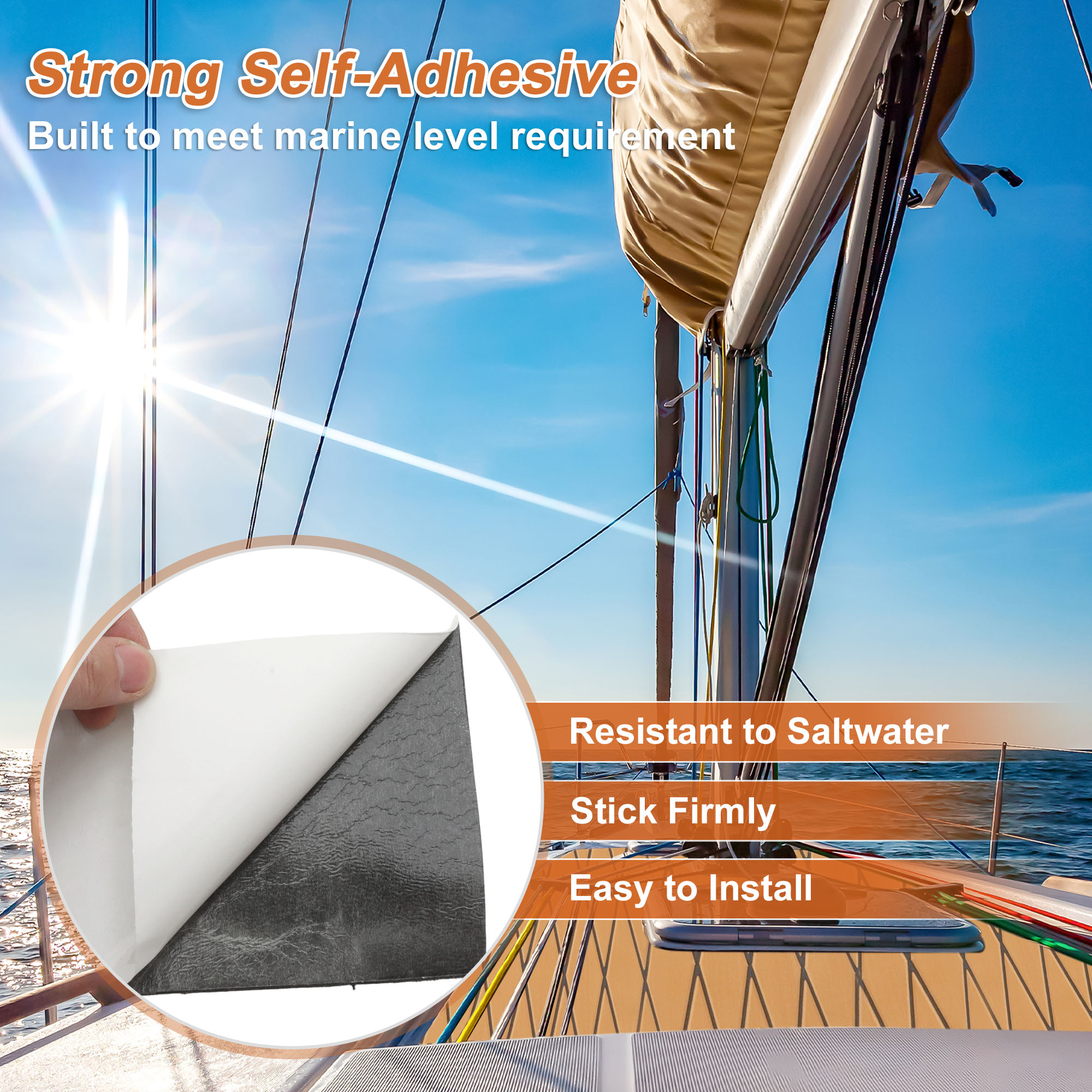 UXCELL 2440X400X6mm Self-Adhes - Fishing Boat Fiberglass incelemesi ve fiyatı