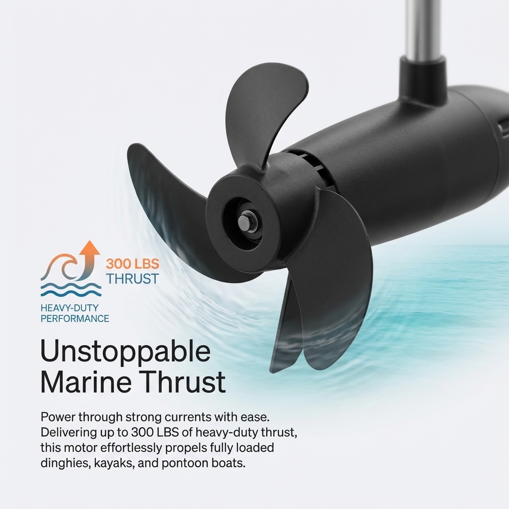 240LBS 300LBS High Thrust Brus - Fishing Boat Trolling Motor incelemesi ve fiyatı