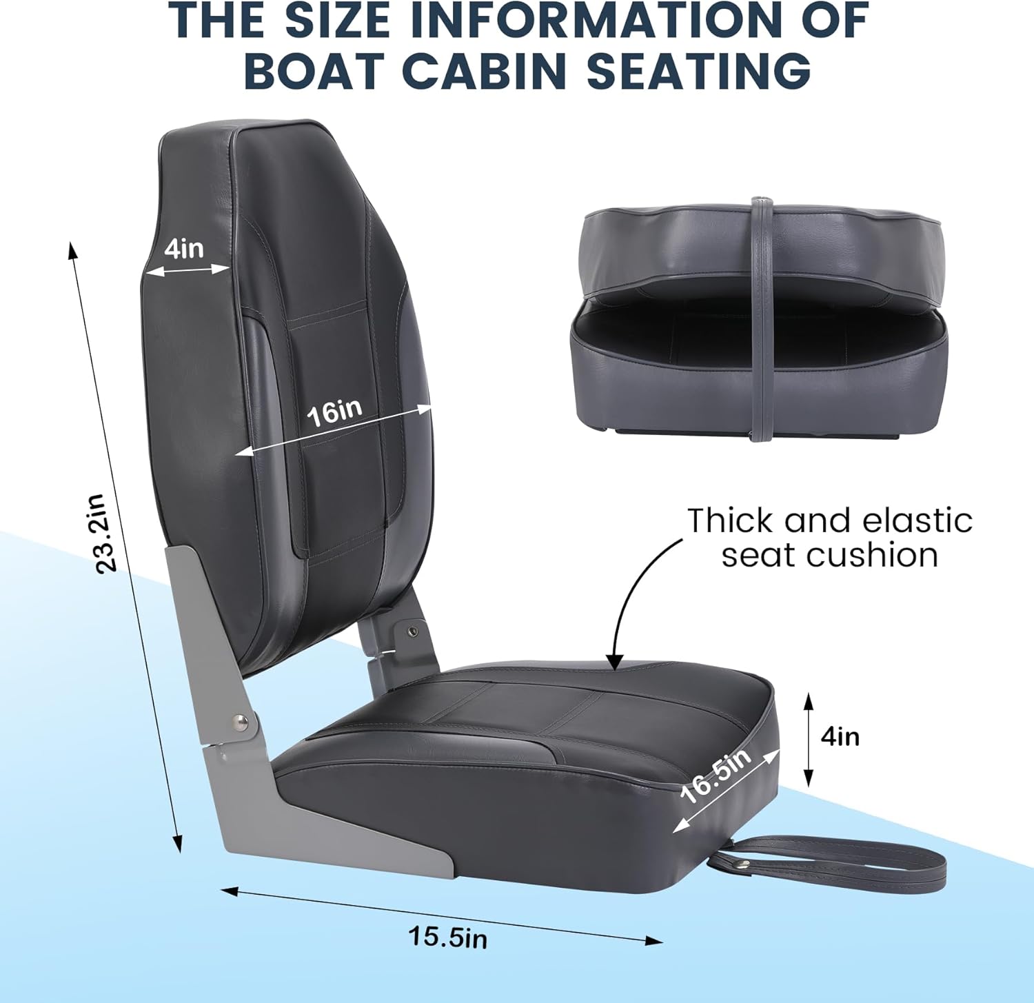 2 Pack Folding Boat Seats, Hig - Fishing Boat Seat incelemesi ve fiyatı