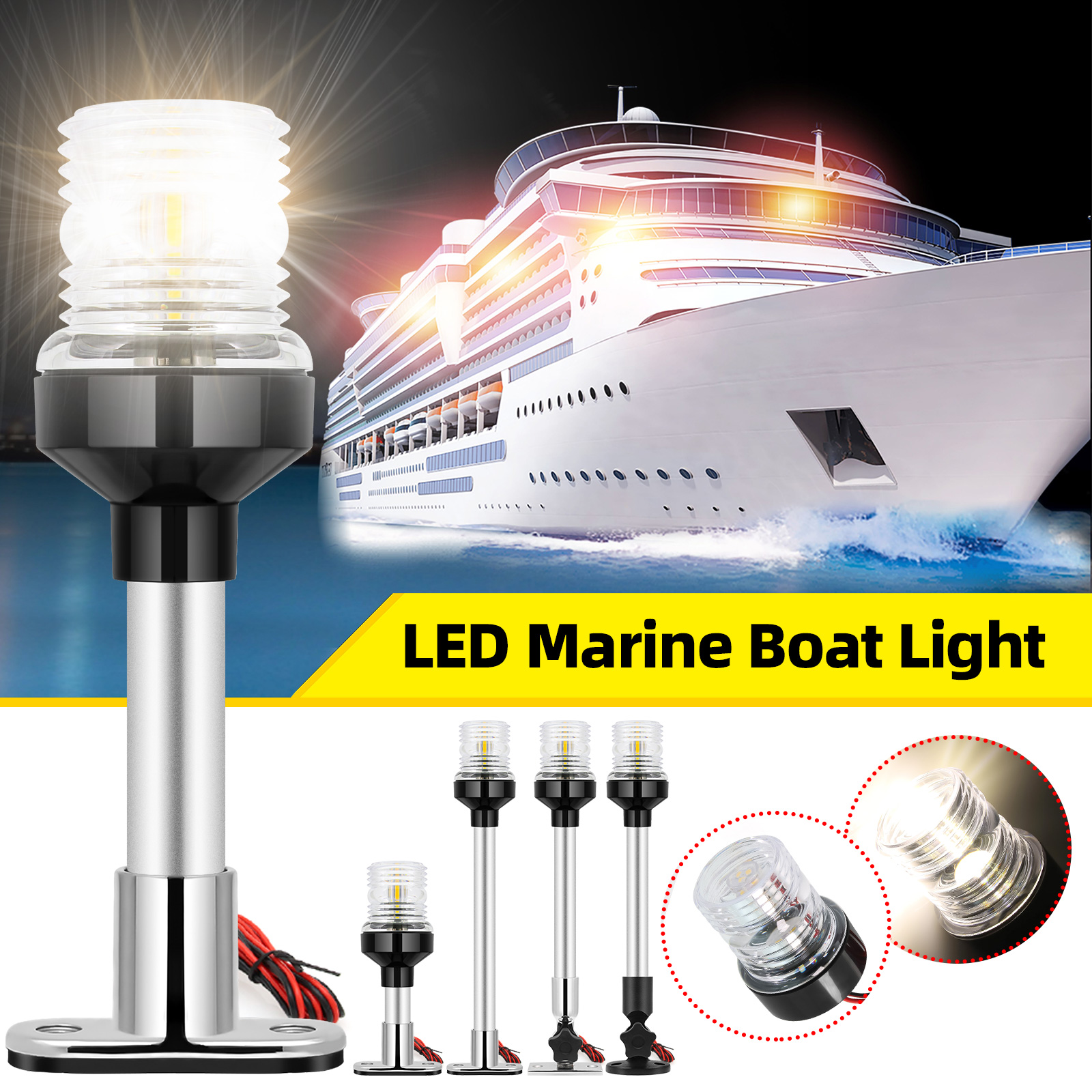 6/12inch LED Fold Yacht Naviga - Fishing Boat Paddle incelemesi ve fiyatı