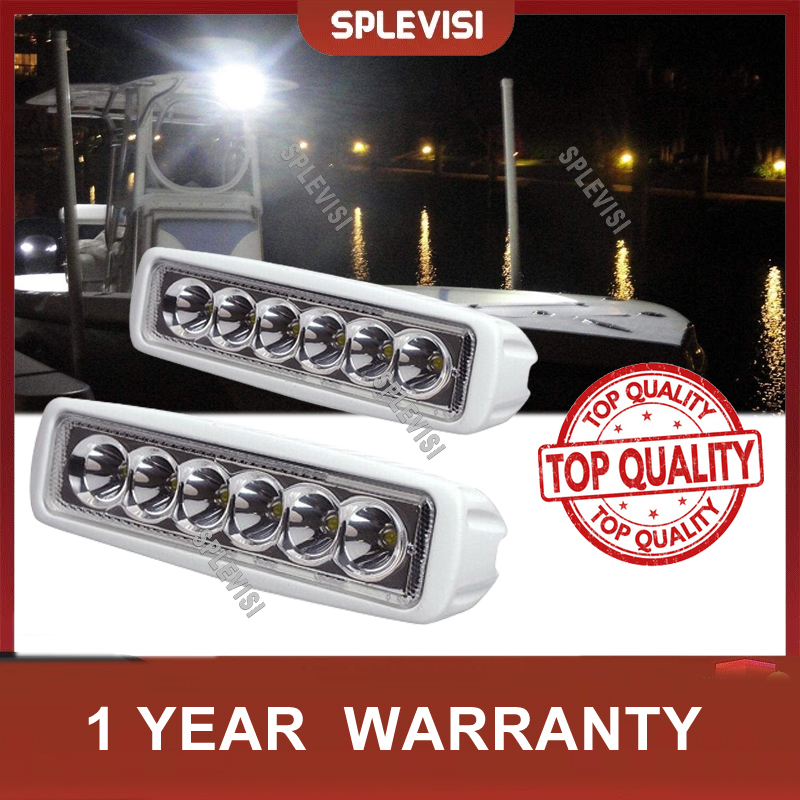 2pcs 12V 6 LED Deck Marine Spr - Fishing Boat Trailer incelemesi ve fiyatı