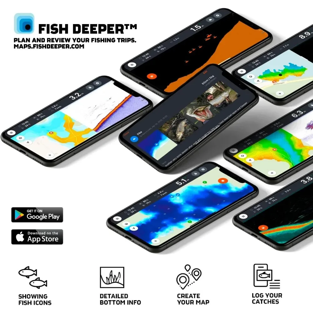 A  Chirp 2 Sonar Fish Finder - - Fishing Boat Depth Finder incelemesi ve fiyatı