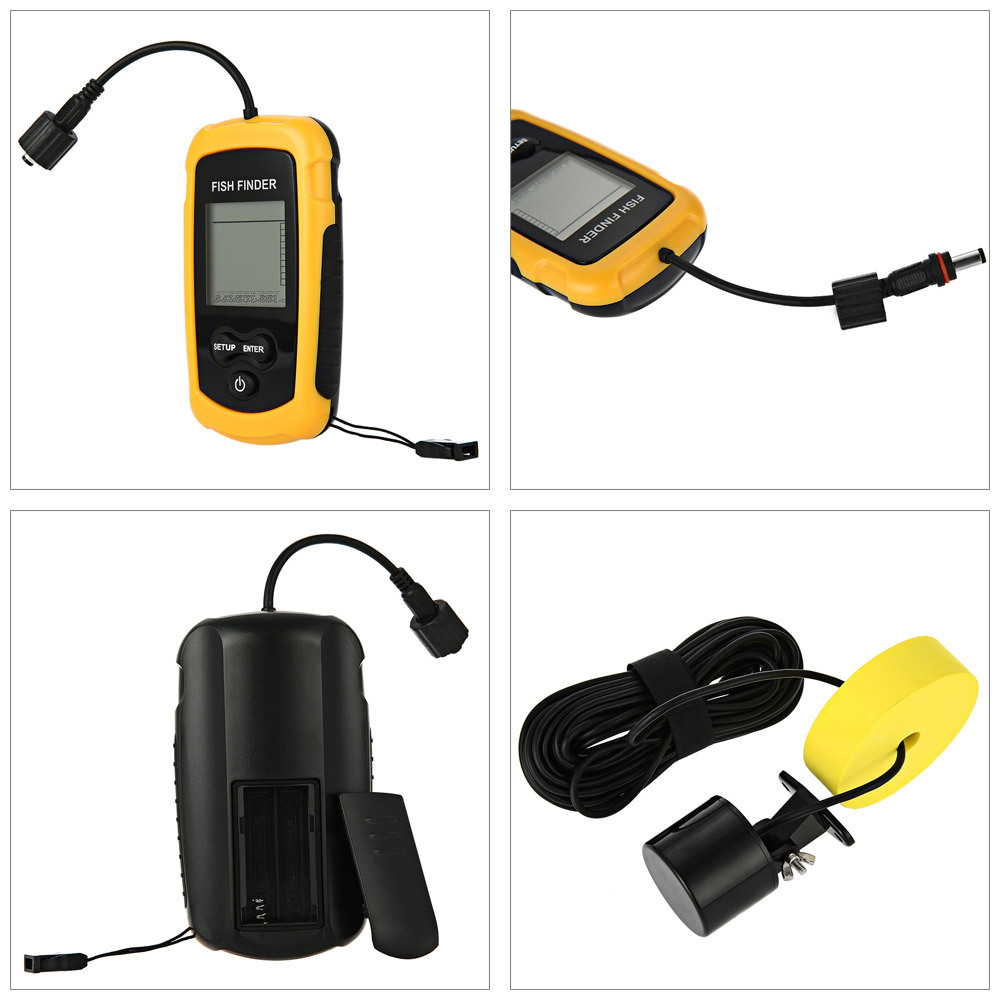 Alarm 100M Portable Sonar Fish - Fishing Boat Depth Finder incelemesi ve fiyatı