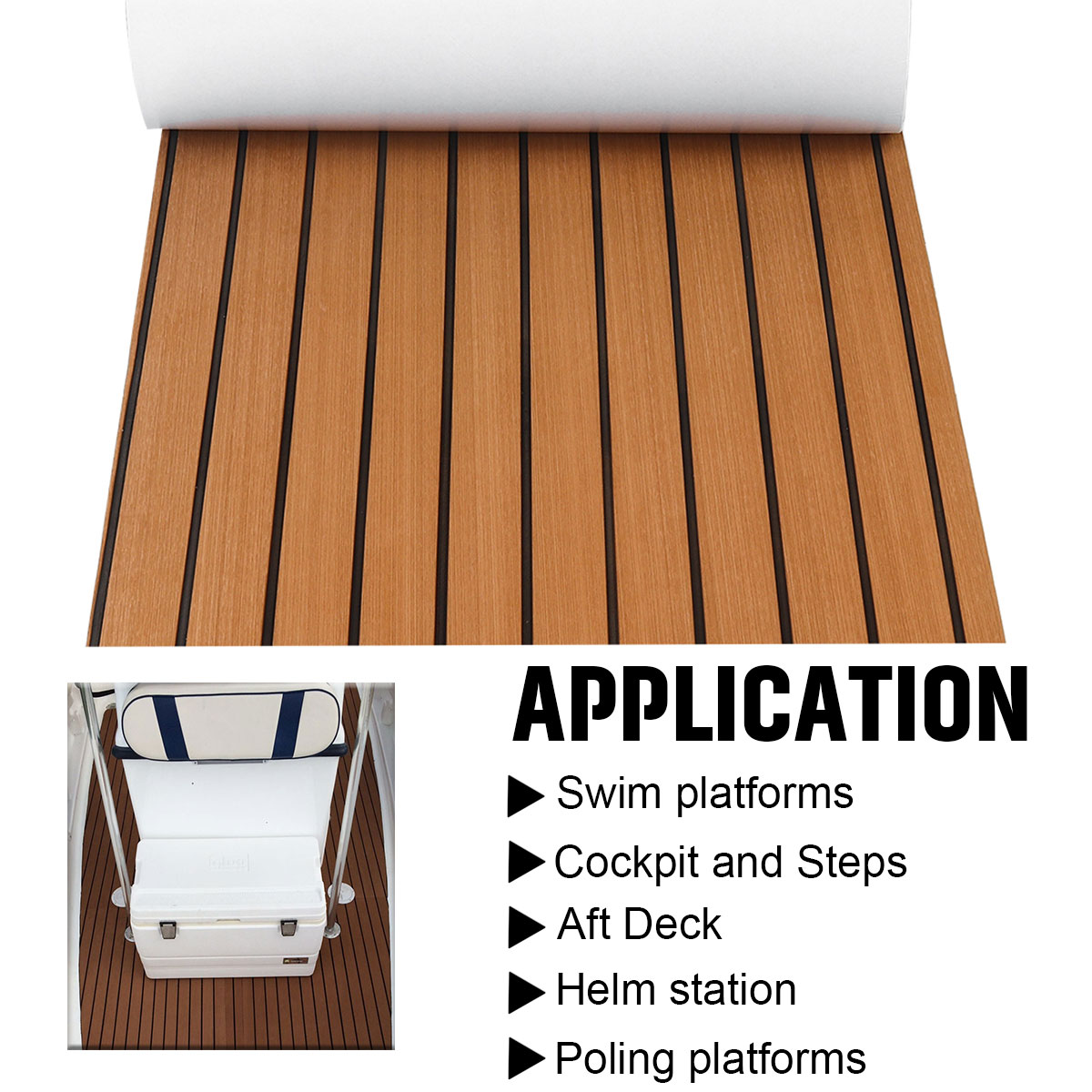 2400X600x6mm Self-Adhesive EVA - Fishing Boat Paddle incelemesi ve fiyatı