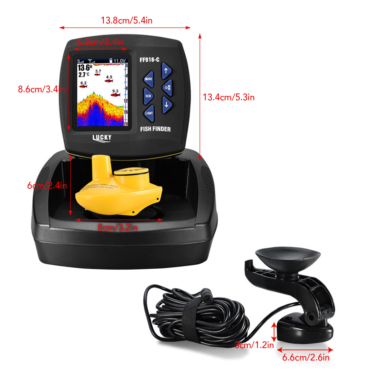 Fish Finder Wireless Sonar Sen - Fishing Boat Depth Finder incelemesi ve fiyatı