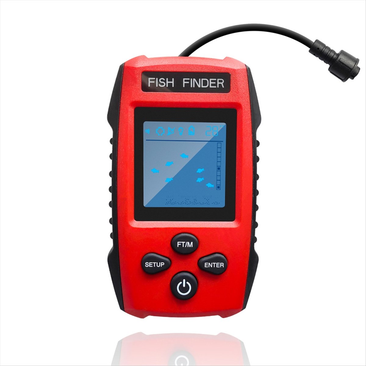 Color LCD Fish Finder Wired So - Fishing Boat Depth Finder incelemesi ve fiyatı