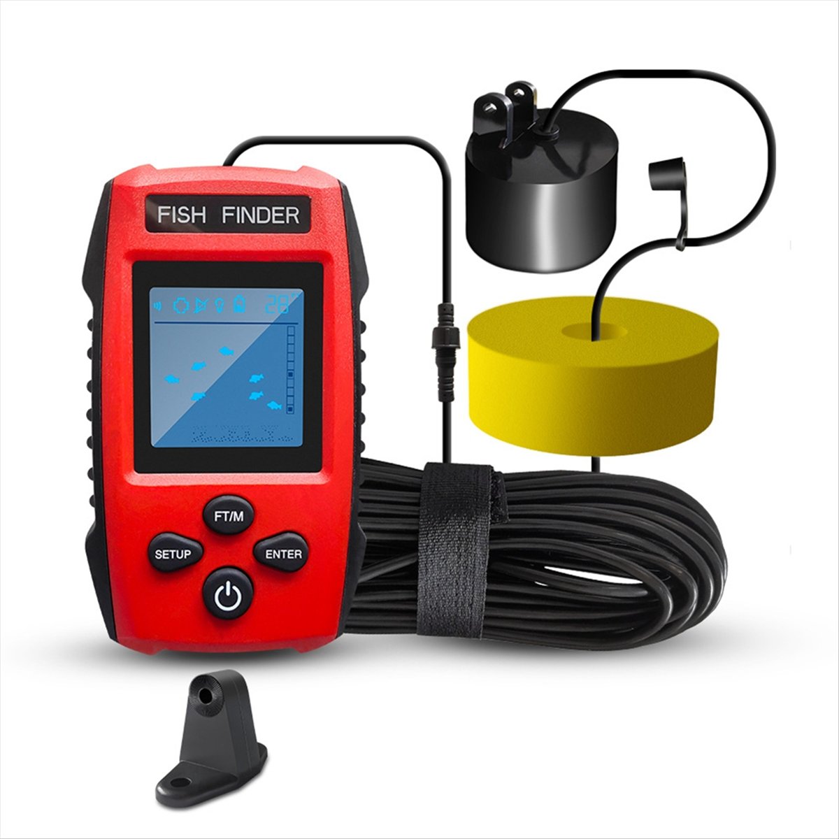 Color LCD Fish Finder Wired So - Fishing Boat Depth Finder incelemesi ve fiyatı