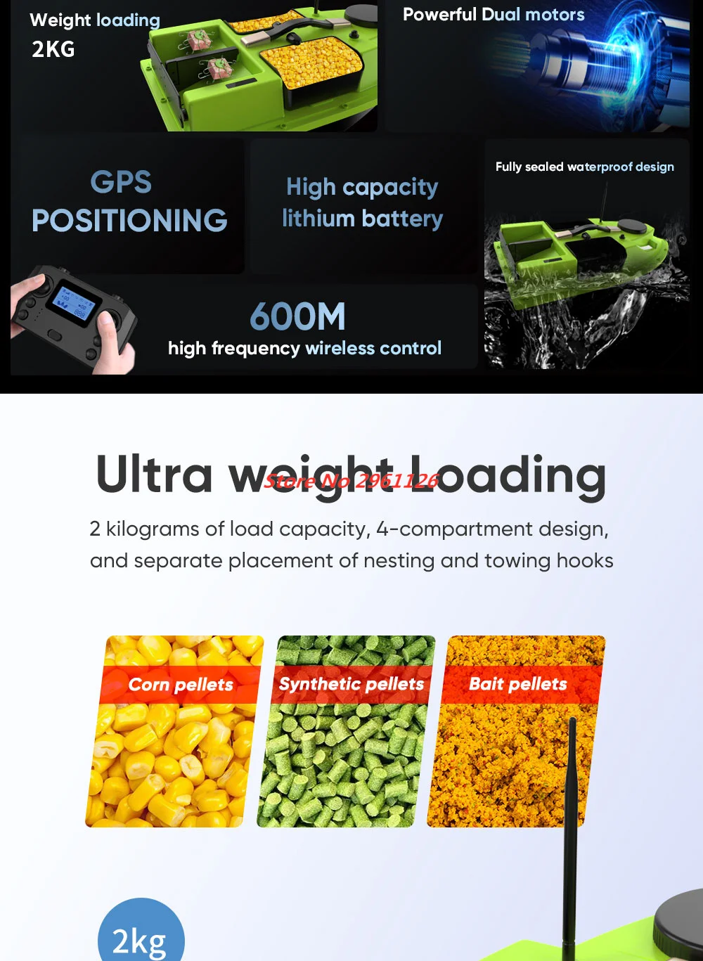 99 Points GPS Fishing Bait Boa - Fishing Boat Gps incelemesi ve fiyatı