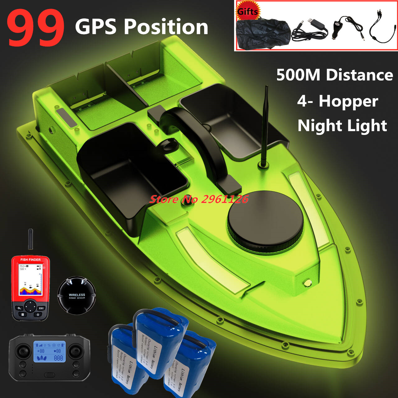 99 Points GPS Fishing Bait Boa - Fishing Boat Gps incelemesi ve fiyatı