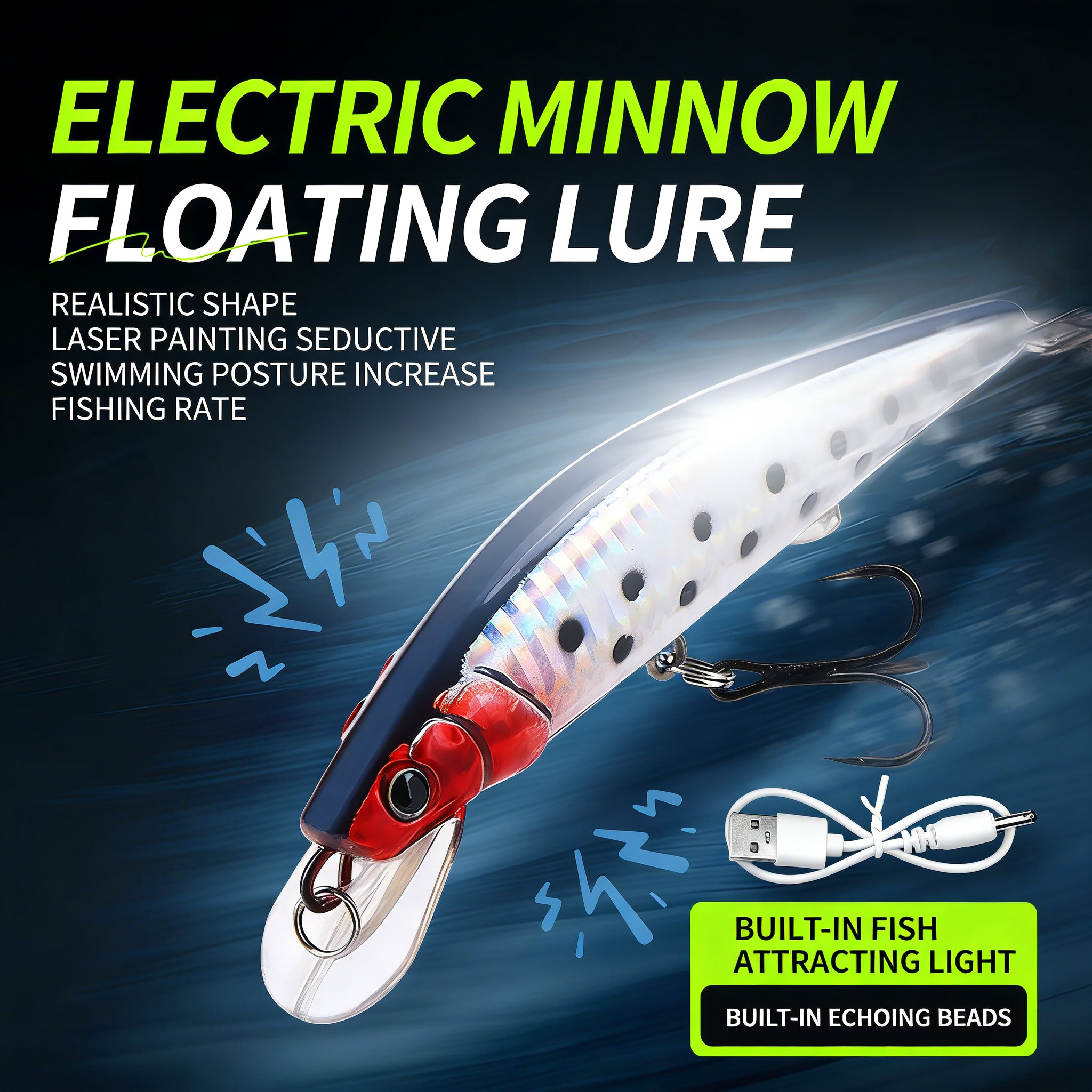 Simulated Fishing Lures Bait E - Fishing Boat Navigation Light incelemesi ve fiyatı