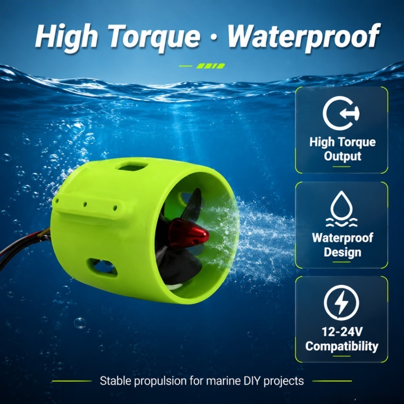 12-24V 20A Brushless Underwate - Fishing Boat Trolling Motor incelemesi ve fiyatı