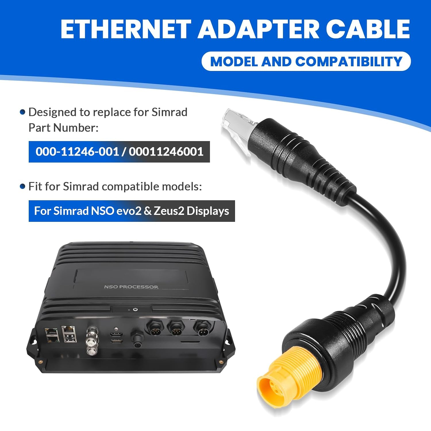 RJ45 to 5-Pin Marine Ethernet  - Fishing Boat Trailer incelemesi ve fiyatı