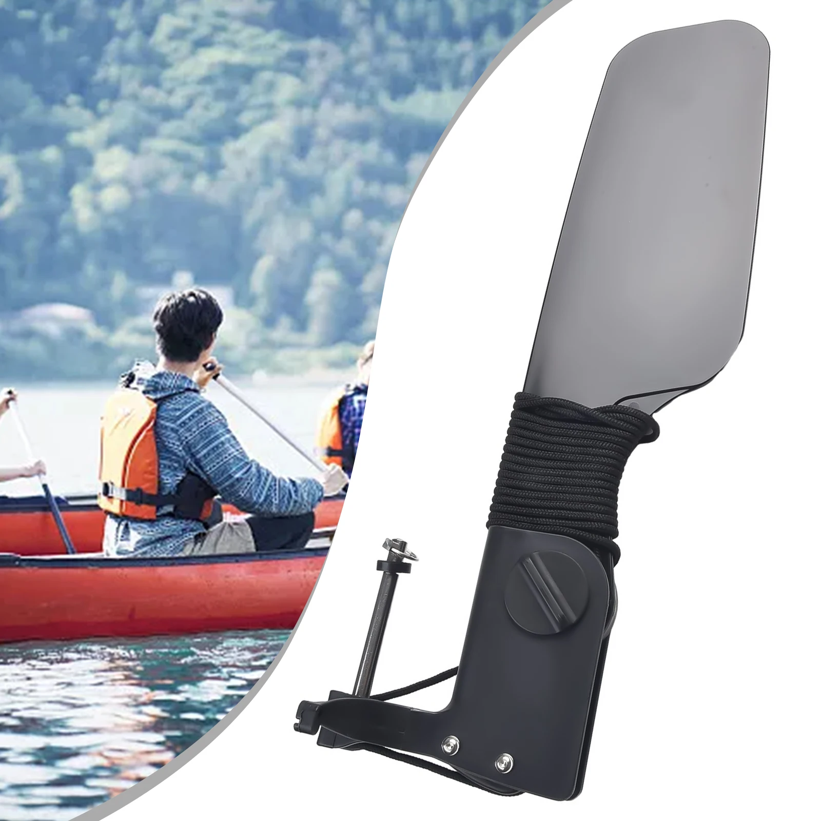 For Kayak Big Tail Rudder with - Fishing Boat Steering Wheel incelemesi ve fiyatı