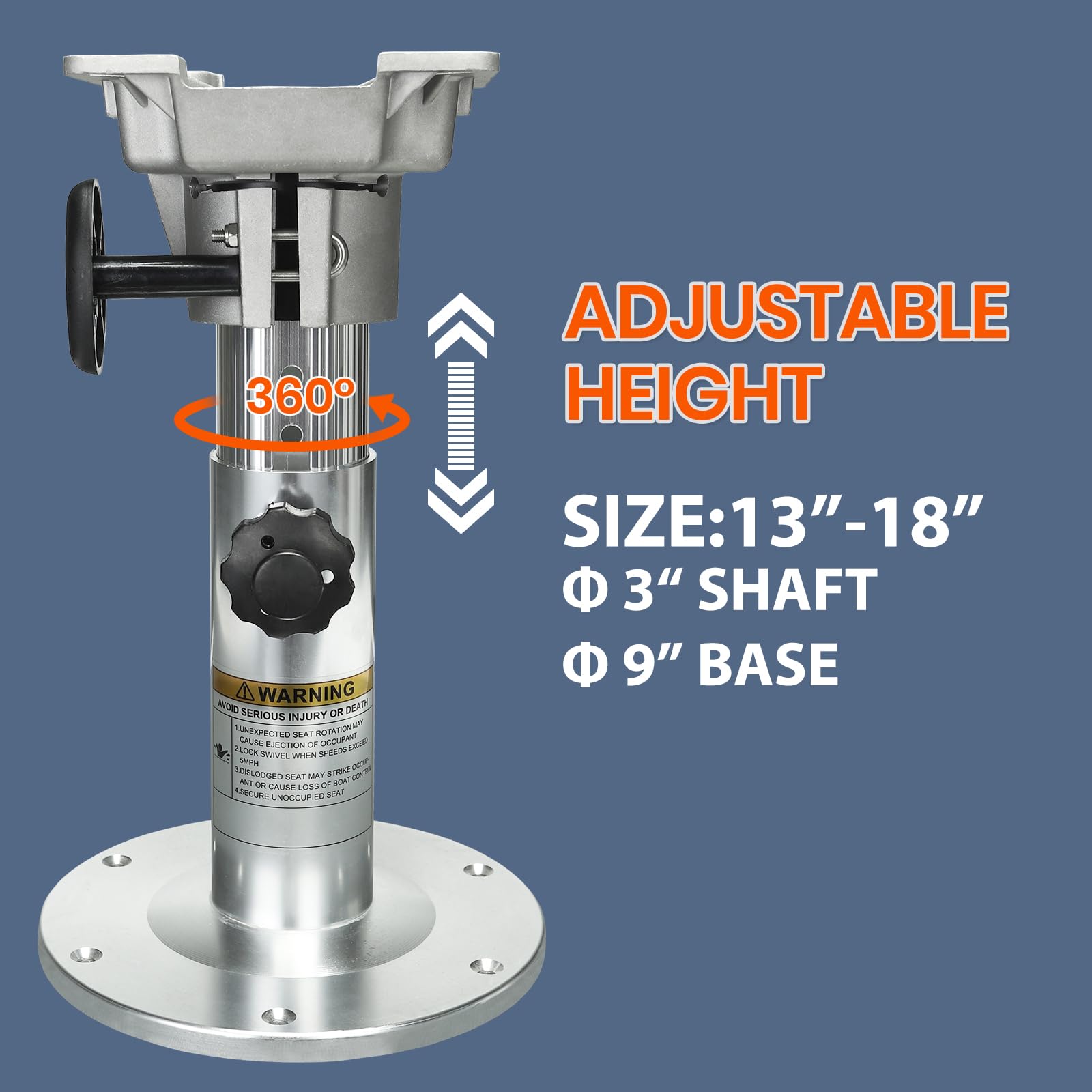 Adjustable Aluminum Boat Seat  - Fishing Boat Seat incelemesi ve fiyatı